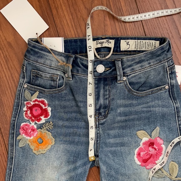 Indigo Rein embroidery flowers skinny jeans 3 NWT - Picture 6 of 8